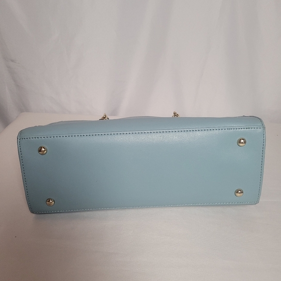 Anne Klein Coast Is Clear Ice Baby Blue Shoulder Bag Gold Hardware - Picture 7 of 15